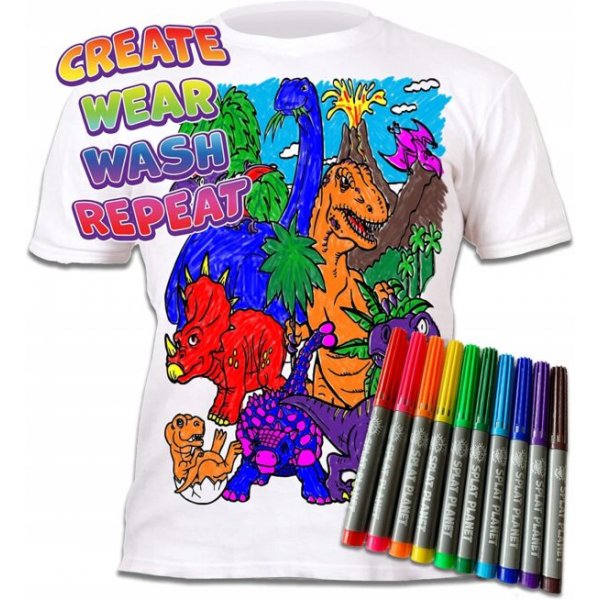 Colorie ton T-shirt - Dinosaures