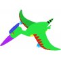 Figurines en carton TeaCH Me - Dinosaures - blanc - 16 pcs
