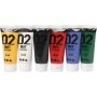 Peinture scolaire - Acrylique - couleurs standards - mate - 6 x 20 ml