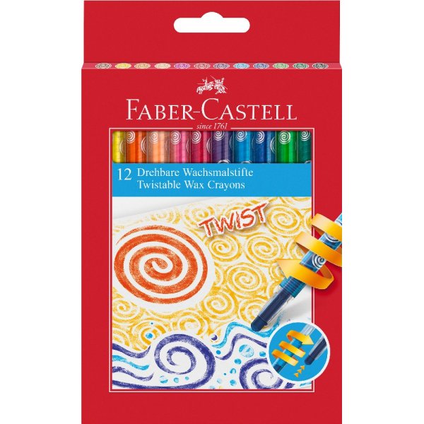 Crayons Pochette en plastique - 12 couleurs