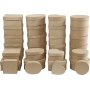 Cendres - papier mch - 72 pcs