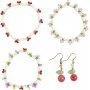 Mini DIY Kit Bijoux - Bracelet lastique et boucle d'oreille