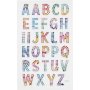 Autocollants diamant - l'alphabet