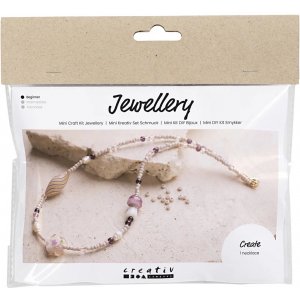 Mini DIY Kit Bijoux, harmonie rose, Collier lourd Mini DIY Kit Bijoux, harmonie rose, Collier lourd