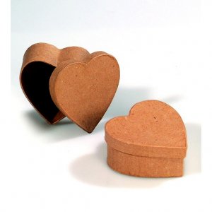 Boîte mini 9 x 9 x 4 cm - coeur Boîte mini 9 x 9 x 4 cm - coeur