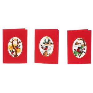Kit de broderie Cartes de Noël - Domherrar Kit de broderie Cartes de Noël - Domherrar