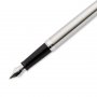 Stylo plume Waterman Hémisphère - Acier inoxydable Chrome - Bleu Moyen