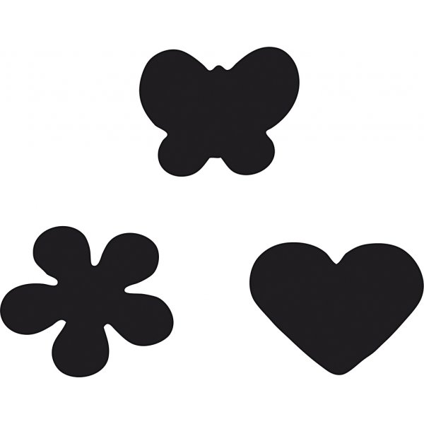 Perforatrices en papier - Fleur - papillon et coeur - 3 pcs Perforatrices en papier - Fleur - papillon et coeur - 3 pcs