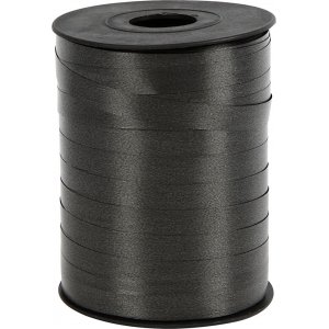 Cordon cadeau - noir - brillant - 250 m Cordon cadeau - noir - brillant - 250 m
