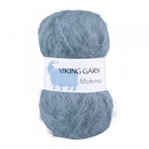 Fil Viking Mohrino 50g - Bleu gris clair (521) Fil Viking Mohrino 50g - Bleu gris clair (521)