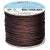 Cordon en cuir artificiel marron