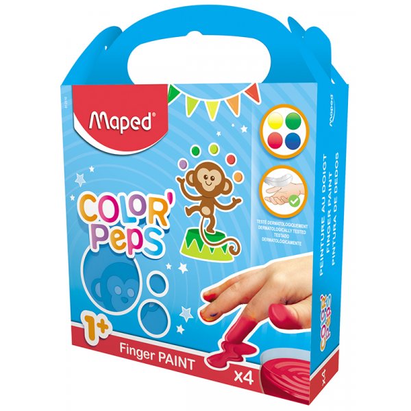 Peinture enfant - Maped - Peinture au doigt Color' peps pour petits enfants