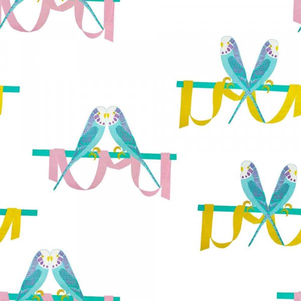 Tricot  motifs 150 cm - Polly Blanc