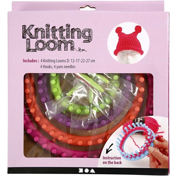 Anneaux à tricoter ronds avec aiguilles et crochets - 4 pcs Anneaux à tricoter ronds avec aiguilles et crochets - 4 pcs