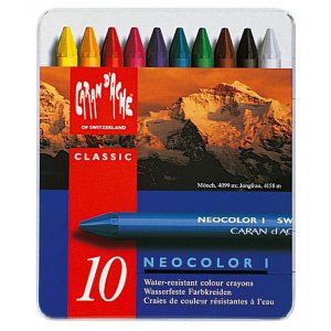 Crayon de Cire Caran d'Ache NeoColor I - 10 Crayons Crayon de Cire Caran d'Ache NeoColor I - 10 Crayons