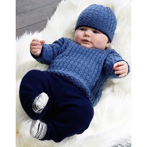 Patron tricot - Pull et bonnet tricotés structurés et pantalon tricoté uni Patron tricot - Pull et bonnet tricotés structurés et pantalon tricoté uni
