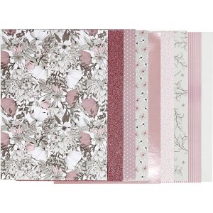 Papier design Vivi Gade en blocs - beige/rose - 24 feuilles Papier design Vivi Gade en blocs - beige/rose - 24 feuilles
