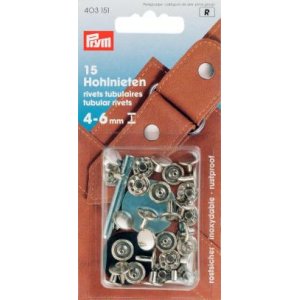 Rivets 4-6 mm d'épaisseur en laiton couleur argent 15 pcs Rivets 4-6 mm d'épaisseur en laiton couleur argent 15 pcs