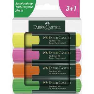 Set surligneur - Faber-Castell - TL 48 - 4 stylos Set surligneur - Faber-Castell - TL 48 - 4 stylos