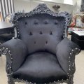 Image client Velours polyester 150 cm - Noir