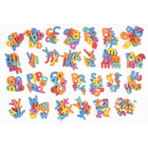 Lettres magnétiques de différentes couleurs 248 pcs Lettres magnétiques de différentes couleurs 248 pcs