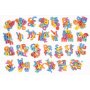 Lettres magntiques de diffrentes couleurs 248 pcs