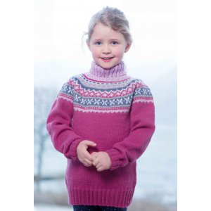 Patron tricot - Pull enfant avec empiècement rond Patron tricot - Pull enfant avec empiècement rond