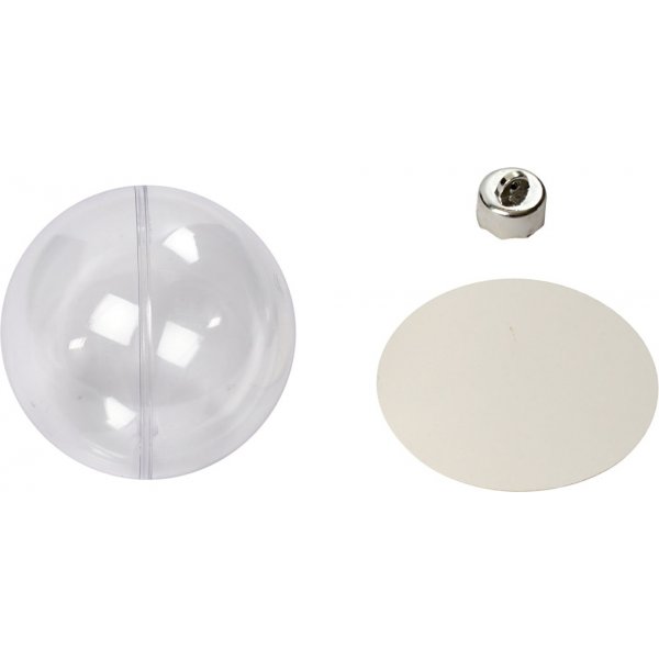 Boule dcorative - transparente - 8 cm - 5 pcs