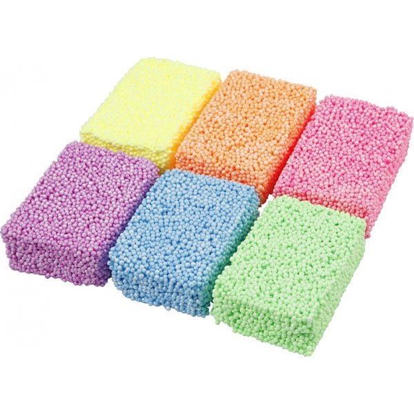 Soft Foam - couleurs fluo - 6 x 10 g