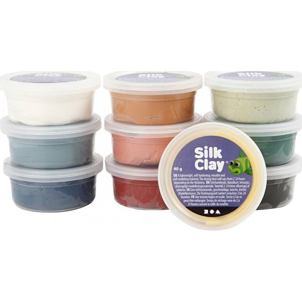 Silk Clay - couleurs ternes - 10 x 40 g