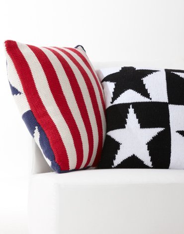 Patron tricot - Coussin et manique avec toile