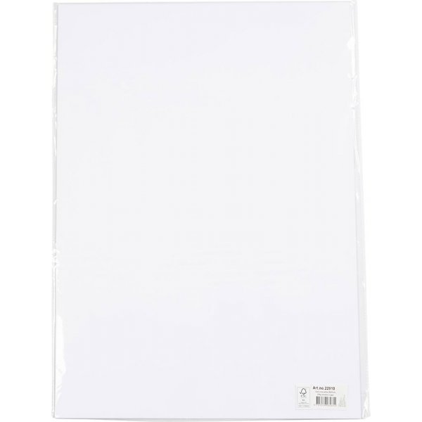 Carton coloré - blanc - 270 g - 10 feuilles Carton coloré - blanc - 270 g - 10 feuilles