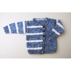 Patron tricot - Cardigan rayé, pull, pantalon et souris Patron tricot - Cardigan rayé, pull, pantalon et souris