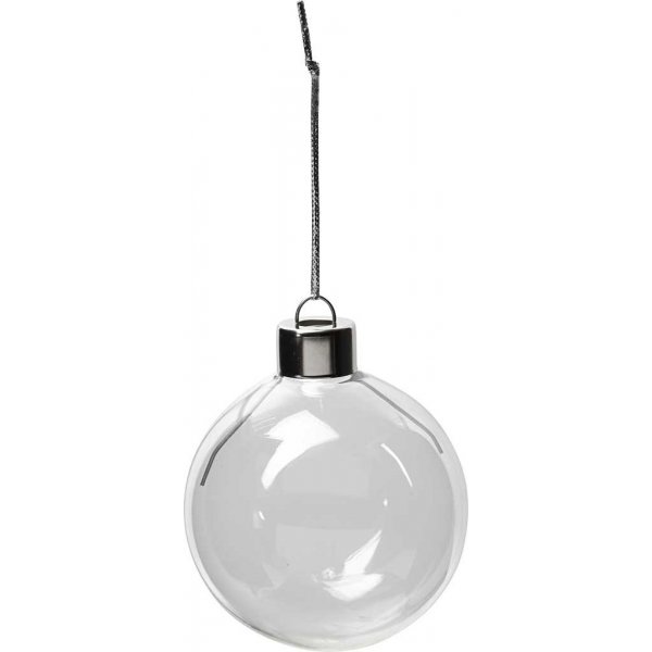 Boules en verre - transparentes - 8 pcs