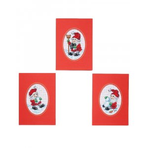 Kit de broderie Carte de Noël - Tennis du Père Noël dans la neige Kit de broderie Carte de Noël - Tennis du Père Noël dans la neige