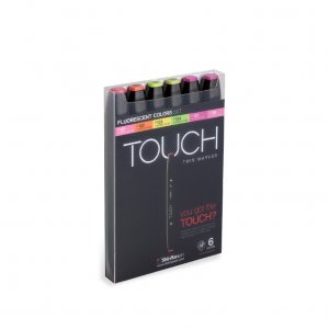 Touch Twin Marker 6pcs - Couleur Fluorescente Touch Twin Marker 6pcs - Couleur Fluorescente
