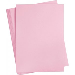 Carton coloré - rose clair - A2 - 180 g - 100 feuilles Carton coloré - rose clair - A2 - 180 g - 100 feuilles