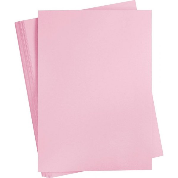 Carton coloré - rose clair - A2 - 180 g - 100 feuilles