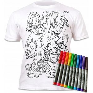 Colorie ton T-shirt - Dinosaures Colorie ton T-shirt - Dinosaures