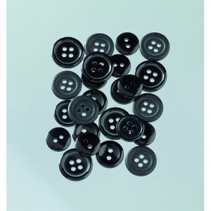 Boutons 10 - 15 mm - noir 40 g noir Boutons 10 - 15 mm - noir 40 g noir