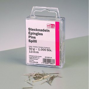 Épingle à bouton 13 mm - nickelée 50 g ~ paquet de 1 000 fer Épingle à bouton 13 mm - nickelée 50 g ~ paquet de 1 000 fer