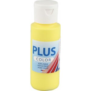 Peinture Plus Color Hobby - jaune primaire - 60 ml Peinture Plus Color Hobby - jaune primaire - 60 ml
