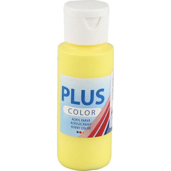 Peinture Plus Color Hobby - jaune primaire - 60 ml