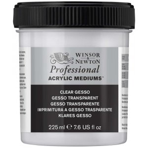 Médium acrylique W&N Professional - Gesso acrylique transparent Médium acrylique W&N Professional - Gesso acrylique transparent