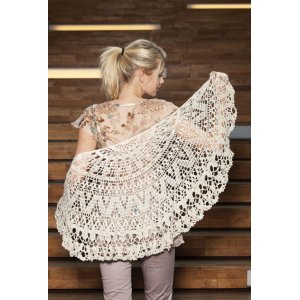 Patron au crochet - Châle dentelle au crochet Patron au crochet - Châle dentelle au crochet