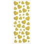 Autocollants paillets - dors - coeurs - 2 feuilles