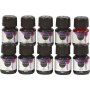 Peinture aquarelle liquide - couleurs mélangées - 10 x 30 ml