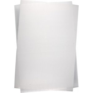 Feuilles de plastique rétractables - transparentes mates - 100 feuilles Feuilles de plastique rétractables - transparentes mates - 100 feuilles