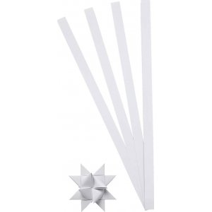 Bandes étoiles - blanc - Ø4,5 cm - 100 bandes Bandes étoiles - blanc - Ø4,5 cm - 100 bandes