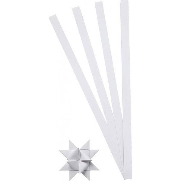 Bandes toiles - blanc - 4,5 cm - 100 bandes